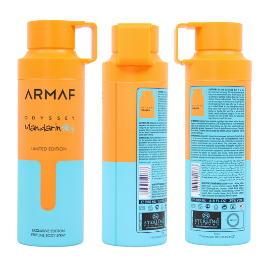 Armaf Body Spray Odyssey Mandarin Sky 6.8 Oz Men