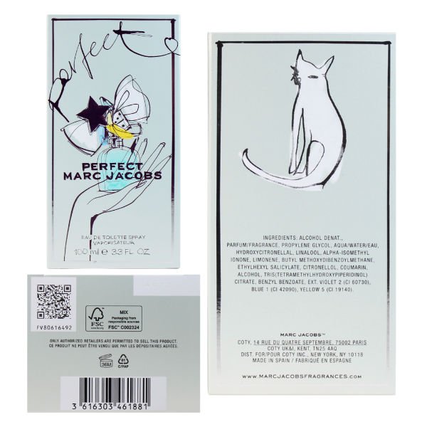 Marc Jacobs Perfect 3.4 Oz EDT for Women