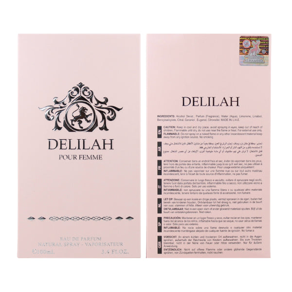 Maison Alhambra Delilah 3.4 Oz EDP for Women