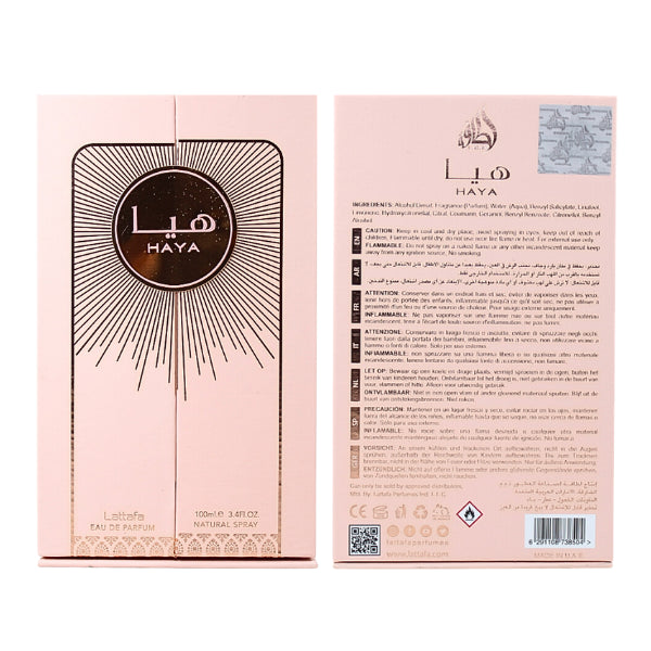 Lattafa Haya 3.4 Oz EDP for Women