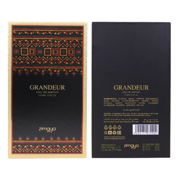 Zimaya Grandeur 3.4 Oz Edp Unisex