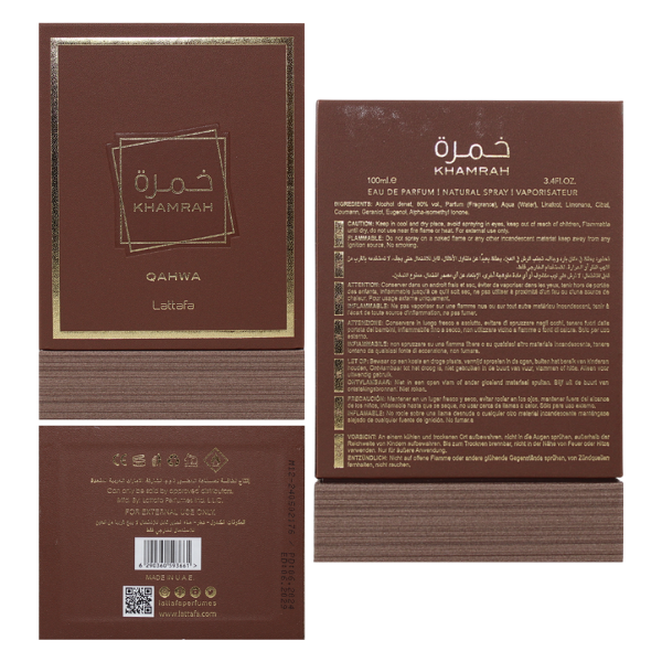 Lattafa Khamrah Qahwa 3.4 Oz EDP Unisex