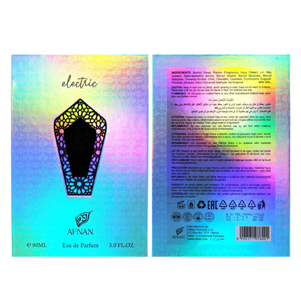 Afnan Turathi Electric 3.0 Oz EDP Unisex