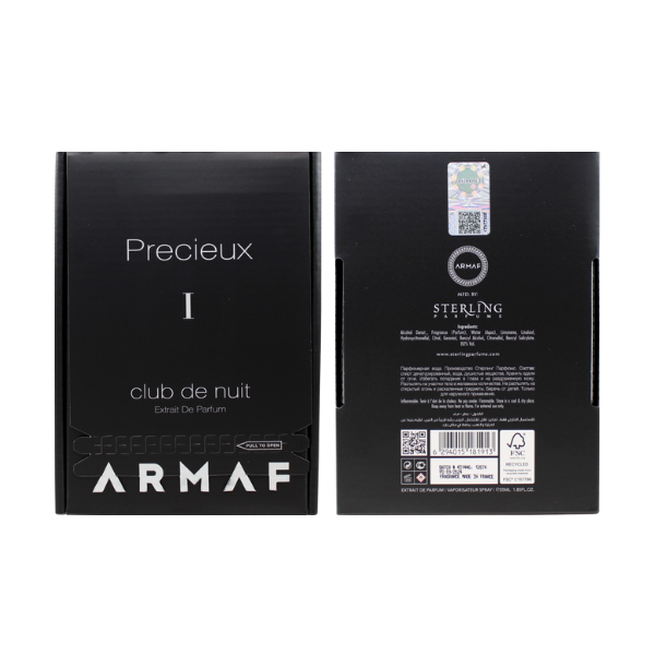 Armaf Club de Nuit Precieux 1.85 Oz Extrait de Parfum for Men