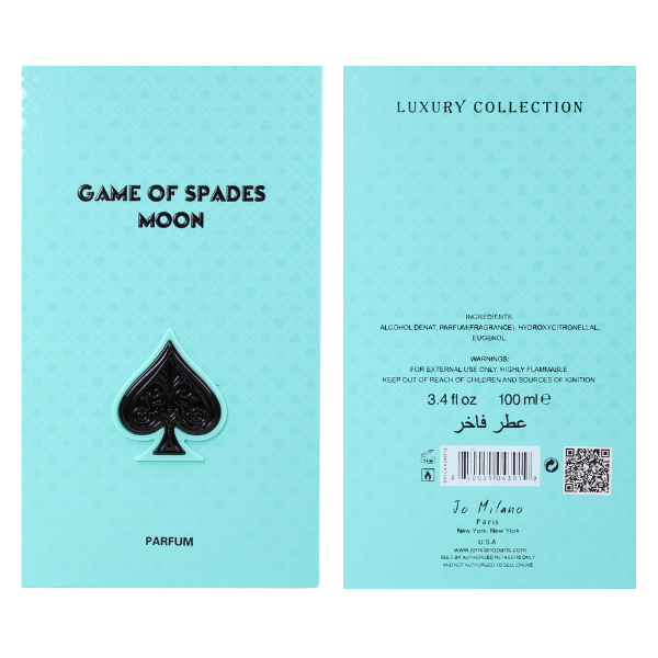 Jo Milano Game Of Spades Moon 3.4 Oz Edp Unisex