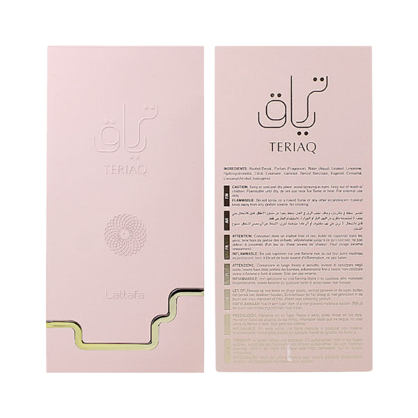 Lattafa Teriaq 3.4 Oz EDP Unisex