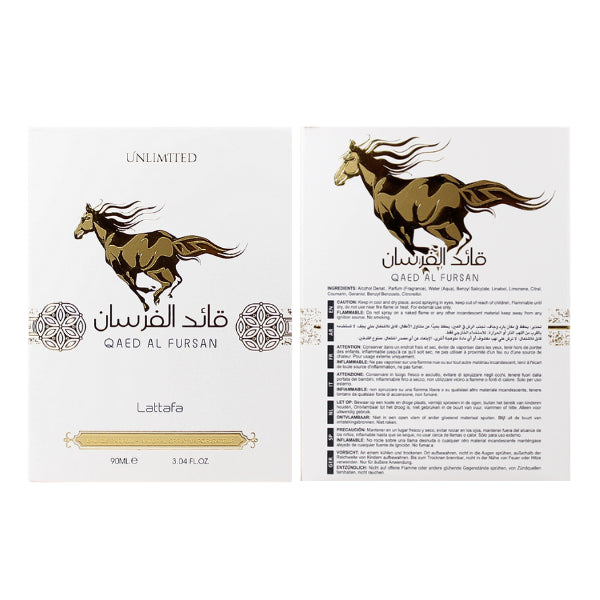 Lattafa Qaed Al Fursan Unlimited 3.0 Oz EDP Unisex