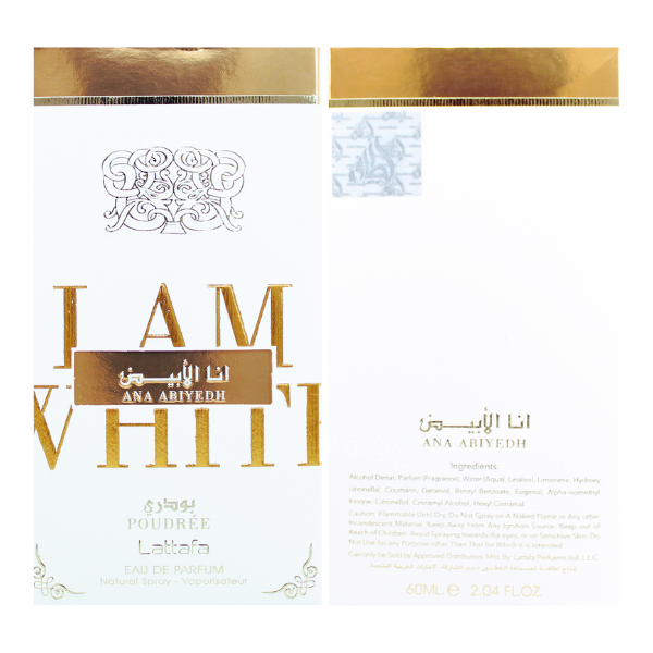 Lattafa Ana Abiyedh Poudree 2.0 Oz EDP Unisex