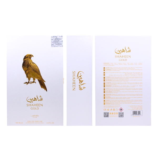 Lattafa Shaheen Gold 3.4 Oz Edp Unisex
