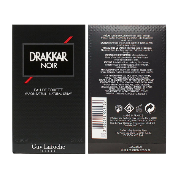 Guy Laroche Drakkar Noir 6.8 Oz EDT for Men