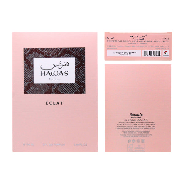 Rasasi Hawas Eclat 3.4 Oz EDP for Women