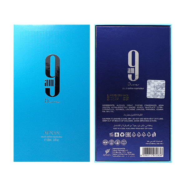Afnan 9 AM Dive 3.4 Oz EDP Unisex