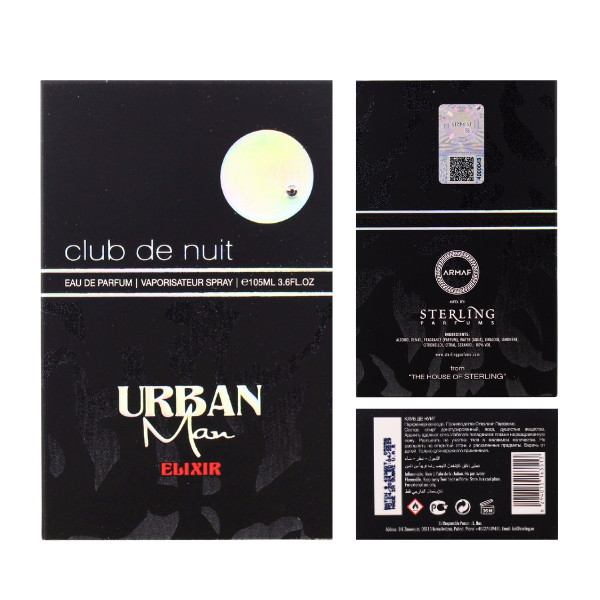Armaf Club De Nuit Urban Elixir 3.4 Oz EDP for Men