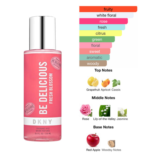 Donna Karan Body Mist Bedelicious Fresh Blossom 8.4 Oz Women