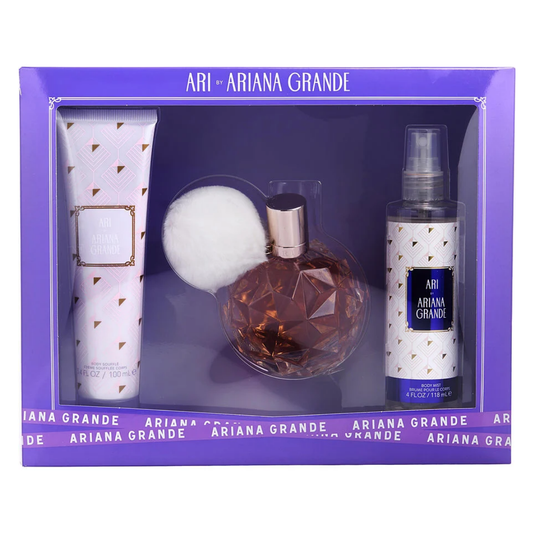 Ariana Grande Set Ari 3.4 Oz Edp Women + 4.0 Body Mits + 3.4 Oz B/C