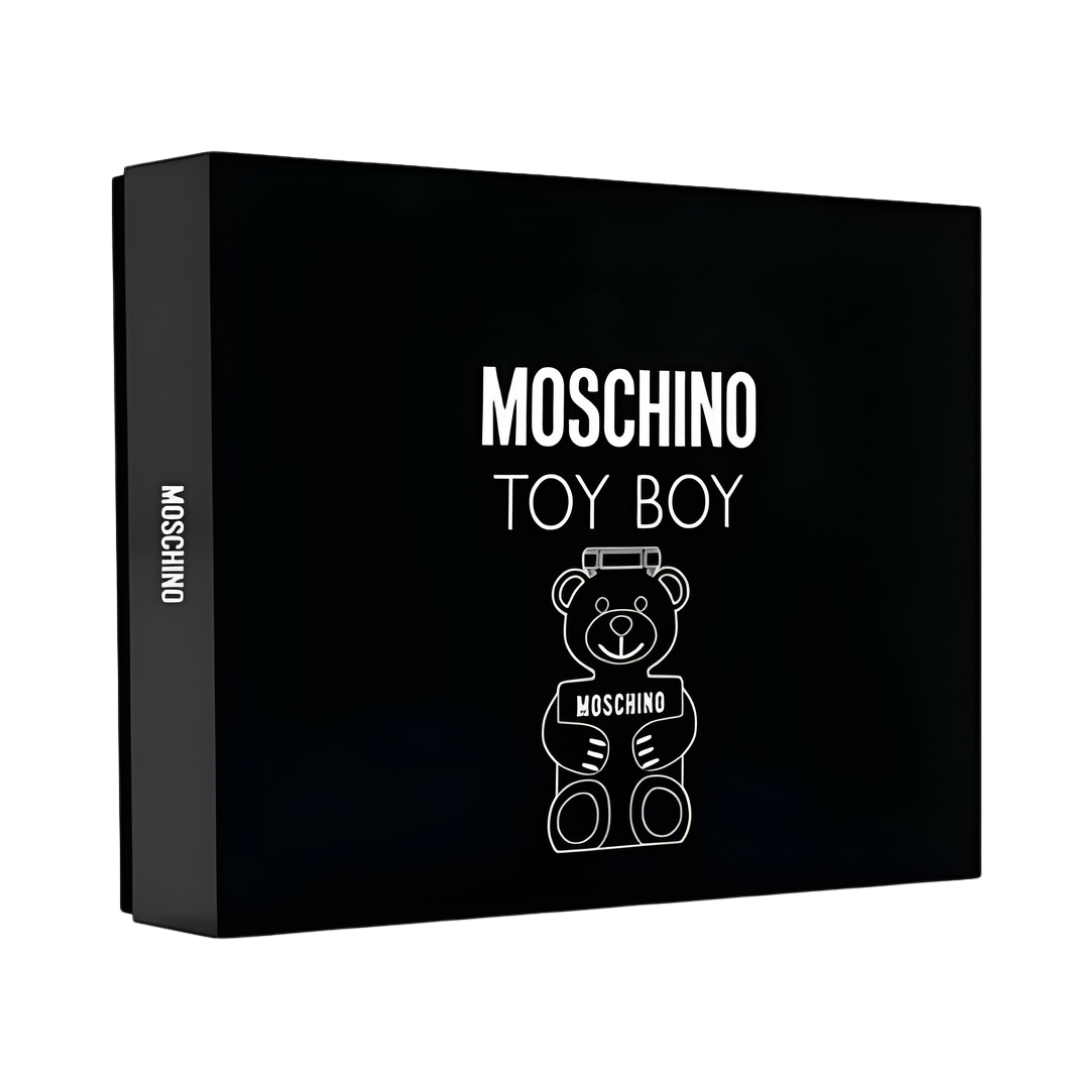 Moschino Set Toy Boy ( 3 Pc ) 3.4 Edp / 3.4 Shower Gel / 0.34 Oz Edt Men