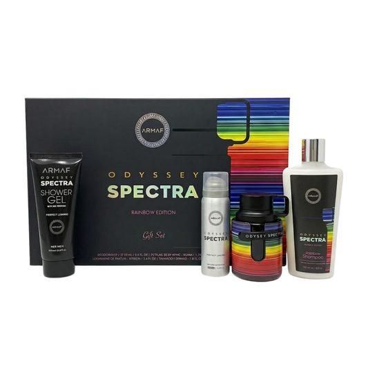 Armaf Set Odyssey Spectra Edp 3.4 Oz + Body Lotion 3.4 Oz + Deo 1.7 Oz + Shampoo 8.4 Oz Men