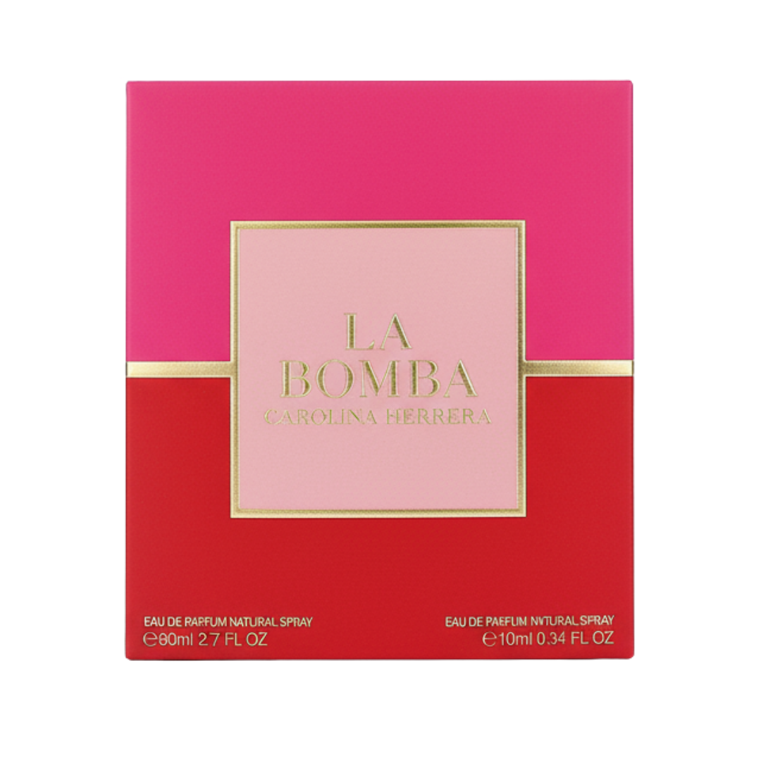 Carolina Herrera Set La Bomba 2Pc (2.7Oz Edp, 10Ml Edp) Women