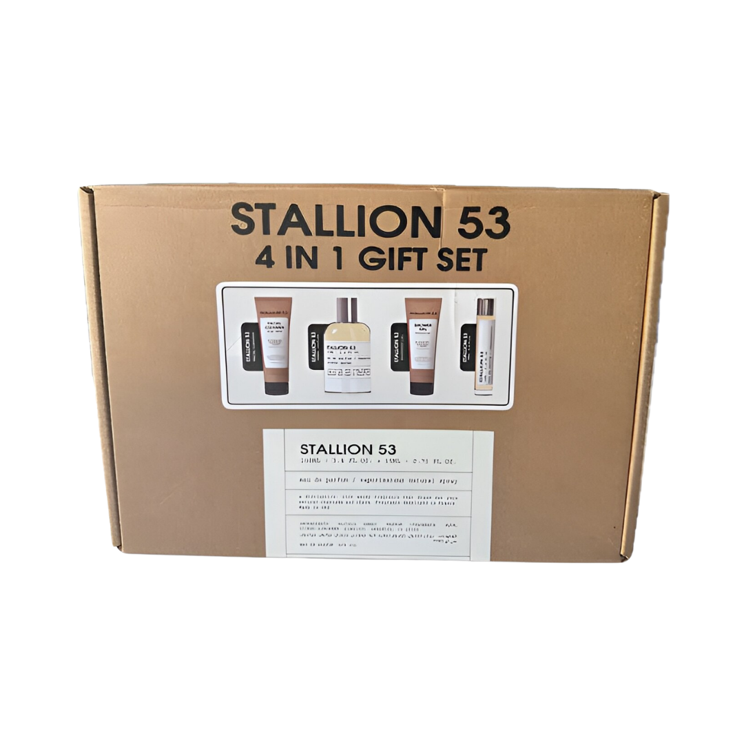 Emper Set Unisex - Stallion 53 3.4 Oz EDP + Stallion 53 1.0 Oz EDP + Shower Gel 3.4 Oz + Facial Cleanser 3.4 Oz
