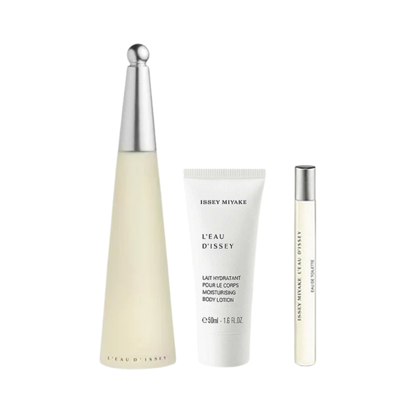 Issey Miyake Set Leau Dissey 3 Pc (3.3 Oz Edt, 1.6 Oz Body Lotion, 10 ml Edt) Women