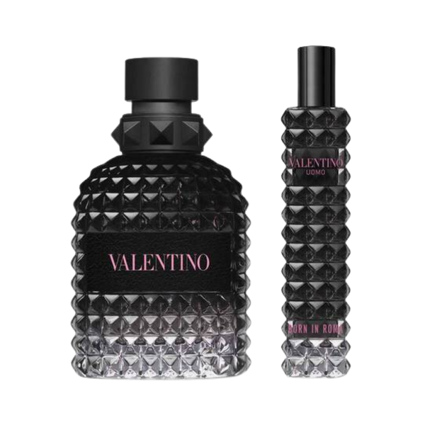 Valentino Set Uomo Born In Roma 2 Pcs 1.7 Oz Edt 0.5 Oz Edt Men