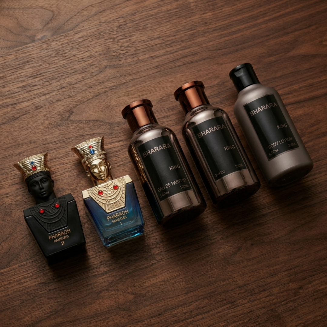 Bharara Set King 5pc Edp + Lotion + Pharaoh Minis Men