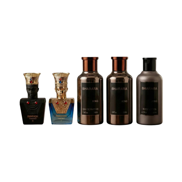 Bharara Set King 5pc Edp + Lotion + Pharaoh Minis Men