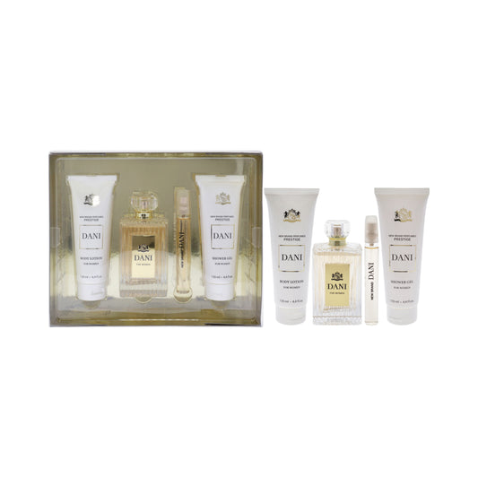 New Brand Set Prestige Dani 3.3 Oz + 4.4 Oz + 4.4 Oz + 15 Ml Edp Women