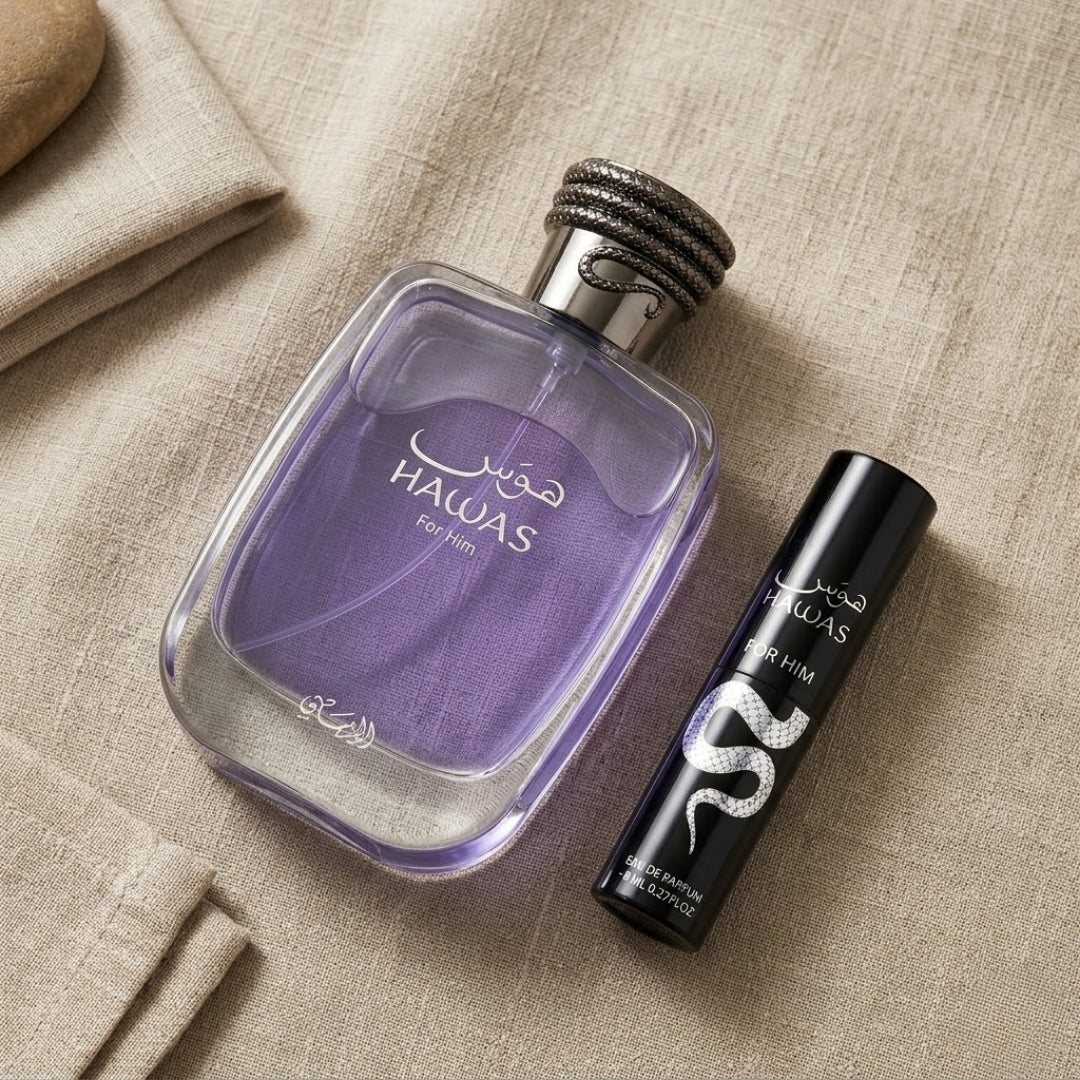 Rasasi Set Hawas 3.38 Oz Edp + 8 ml Edp Men
