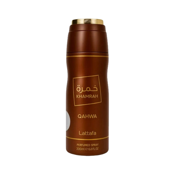 Lattafa Body Spray Khamrah Qahwa 6.8 Oz Men