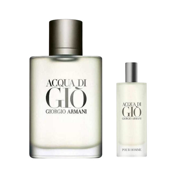 Giorgio Armani Set Acqua Di Gio for Men 3.4 oz EDT Spray / 0.5 oz EDT Spray