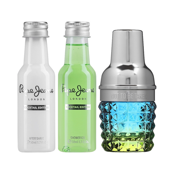 Pepe Jeans Set Cocktail 1.0 Oz Edt & 1.7 Oz After Shave & 1.7 Oz Shower Gel Men