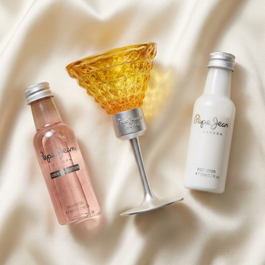 Pepe Jeans Set Cocktail 1.0 Oz Edt & 1.7 Oz Bosy Lotion & 1.7 Shower Gel Women