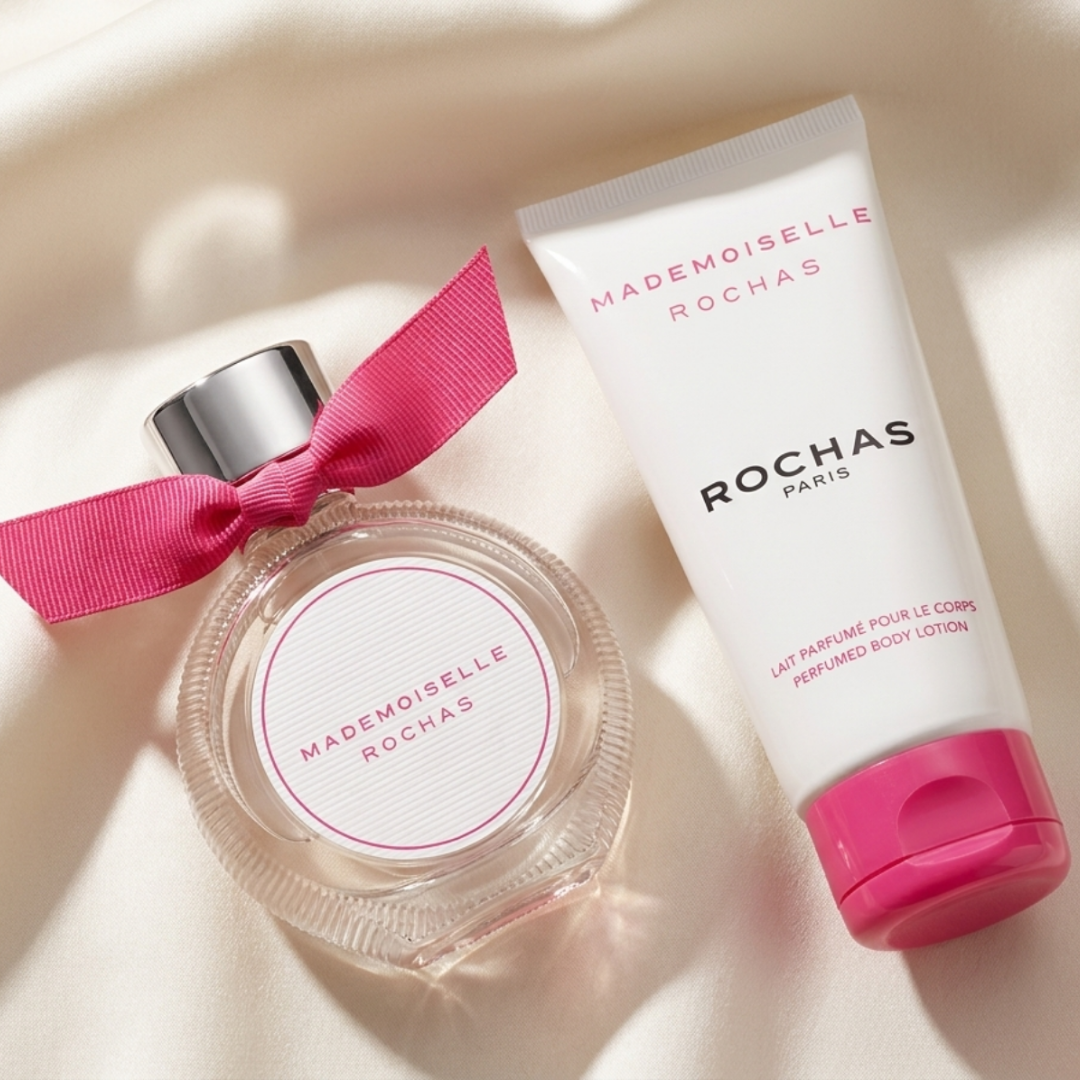 Rochas Set Mademoiselle 1.47 Oz Edt & 3.4 Oz Body Lotion Women
