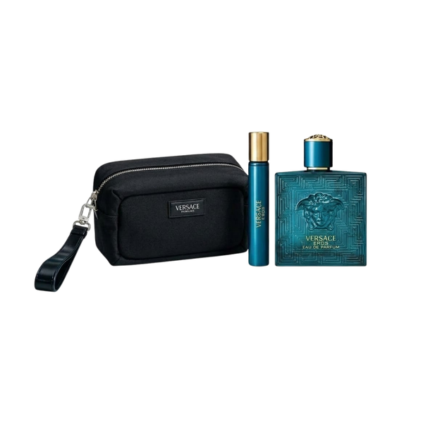 Versace Set Eros 3.4 Oz Edp + 10 Ml Spray Edp + Gwp Men