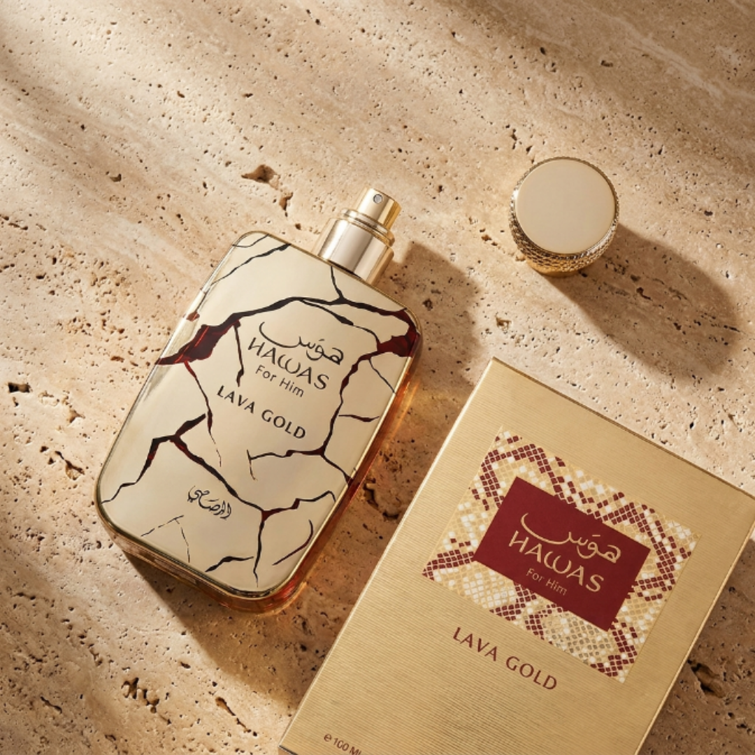 Rasasi Hawas Lava Gold For Him 3.4 Oz Edp Men