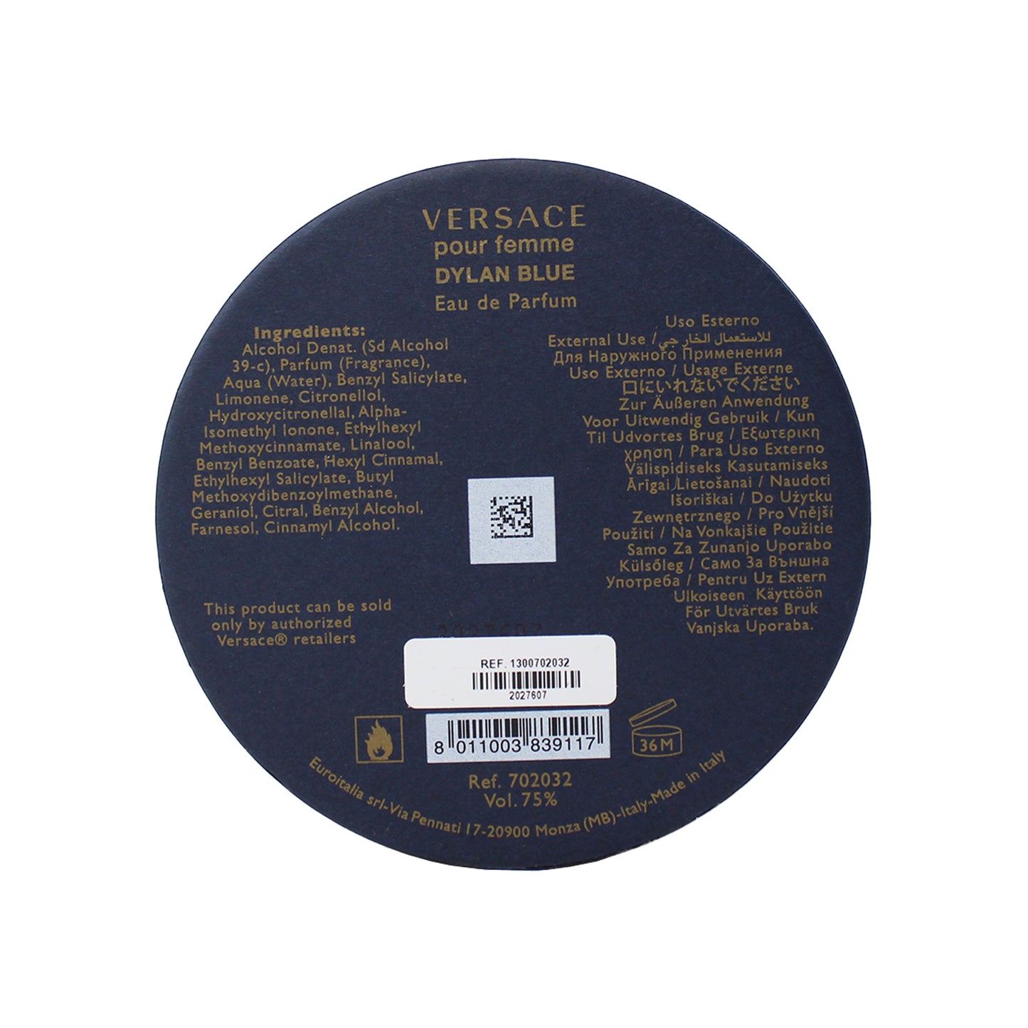 Versace Dylan Blue 3.4 oz EDP for Women
