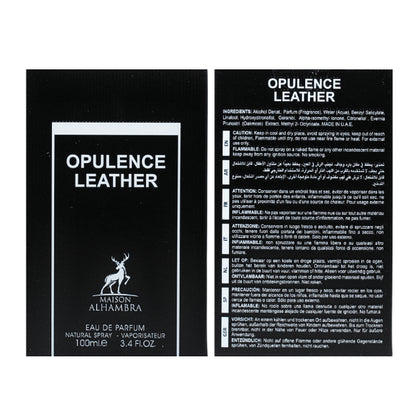 Maison Alhambra Opulence Leather 3.4 Oz EDP for Men