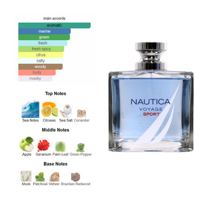 Nautica Voyage Sport 3.4 Oz for EDT Men