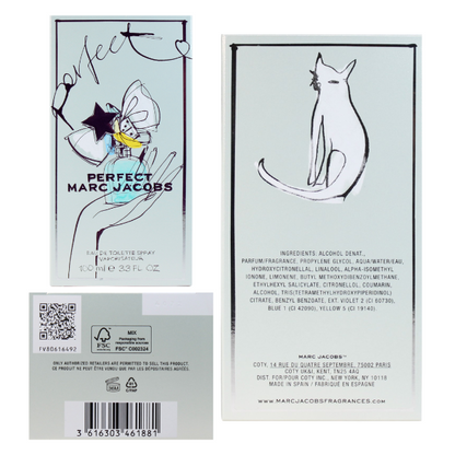 Marc Jacobs Perfect 3.4 Oz EDT for Women