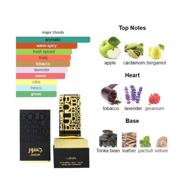 Lattafa Jasoor 3.4 Oz EDP for Men