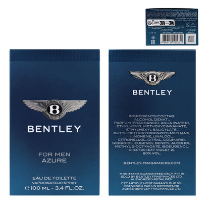 Bentley Azure 3.4 Oz EDT for Men