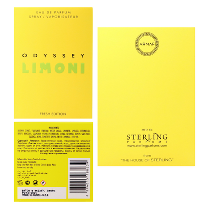 Armaf Odyssey Limoni 3.4 Edp Men