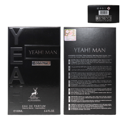 Maison Alhambra Yeah Parfum 3.4 Oz EDP for Men