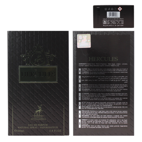 Maison Alhambra Hercules 3.4 Oz EDP for Men