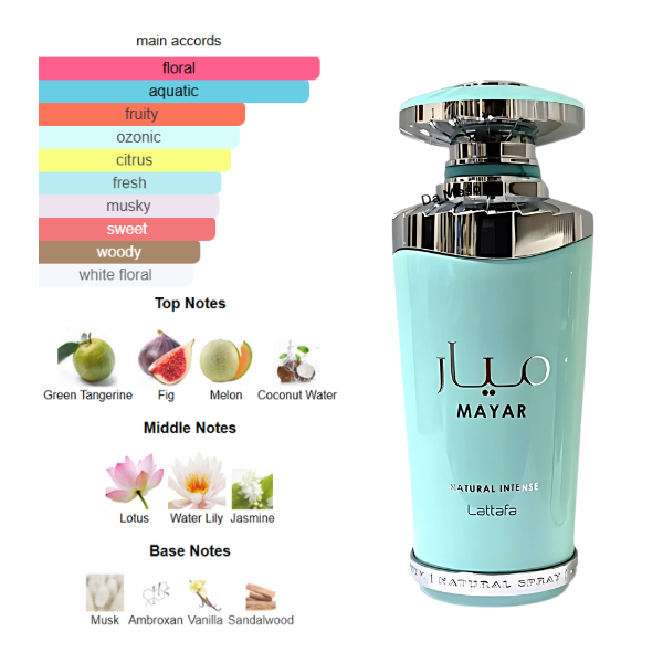 Lattafa Mayar Natural Intense 3.4 Oz Edp Women