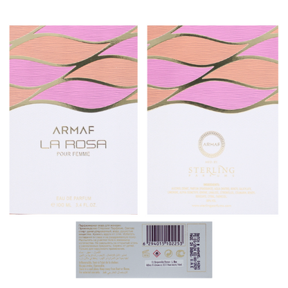 Armaf La Rosa 3.4 Oz Edp Women