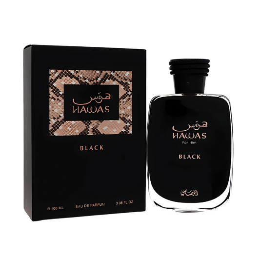 Rasasi Hawas Black 3.4 Oz EDP for Men