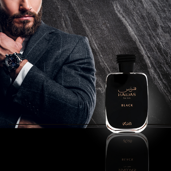 Rasasi Hawas Black 3.4 Oz EDP for Men