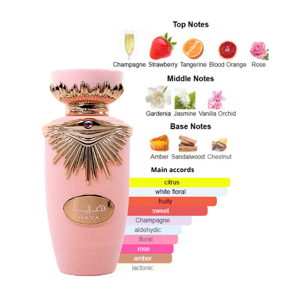 Lattafa Haya 3.4 Oz EDP for Women